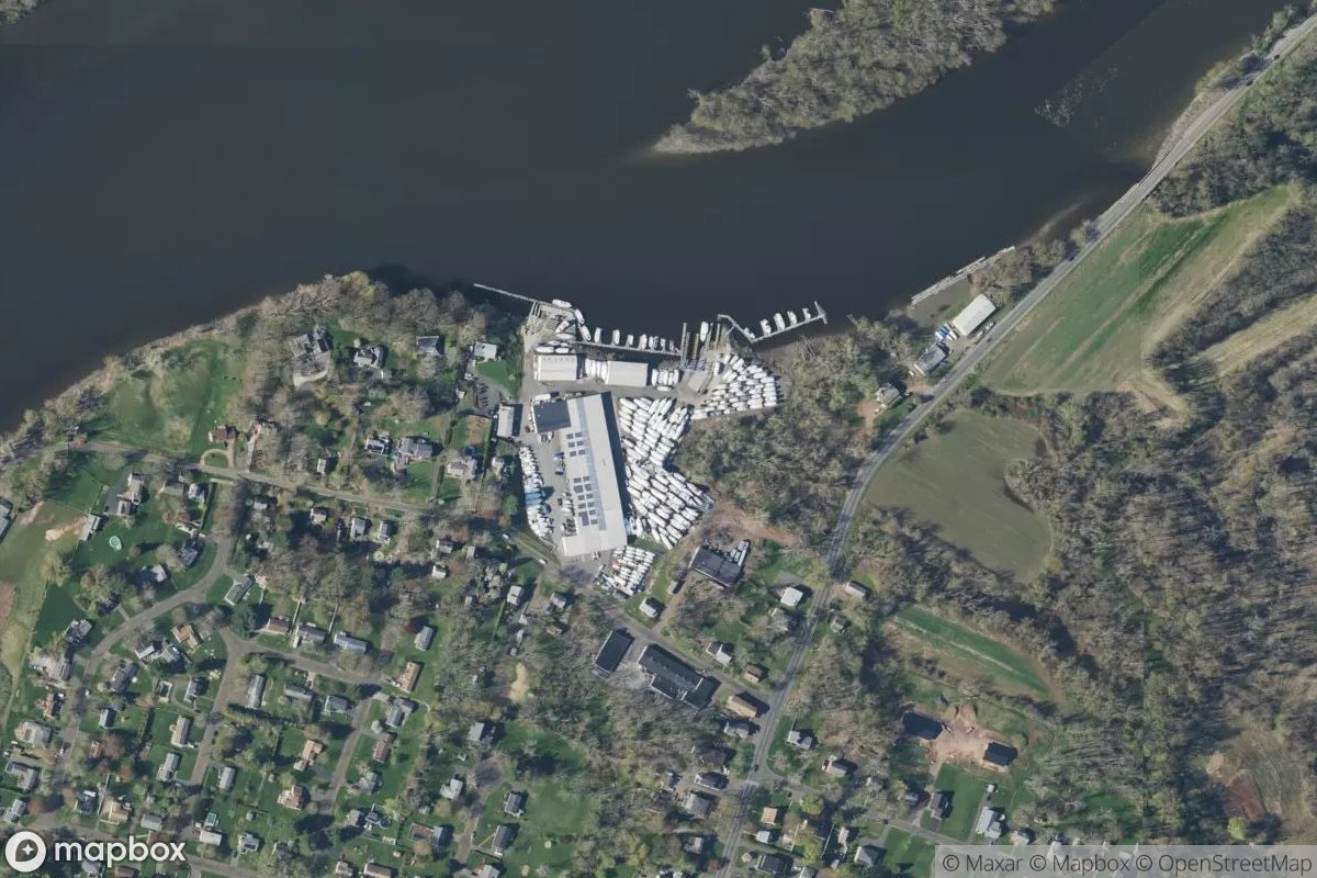 Satellite view of Petzold's Marine Center