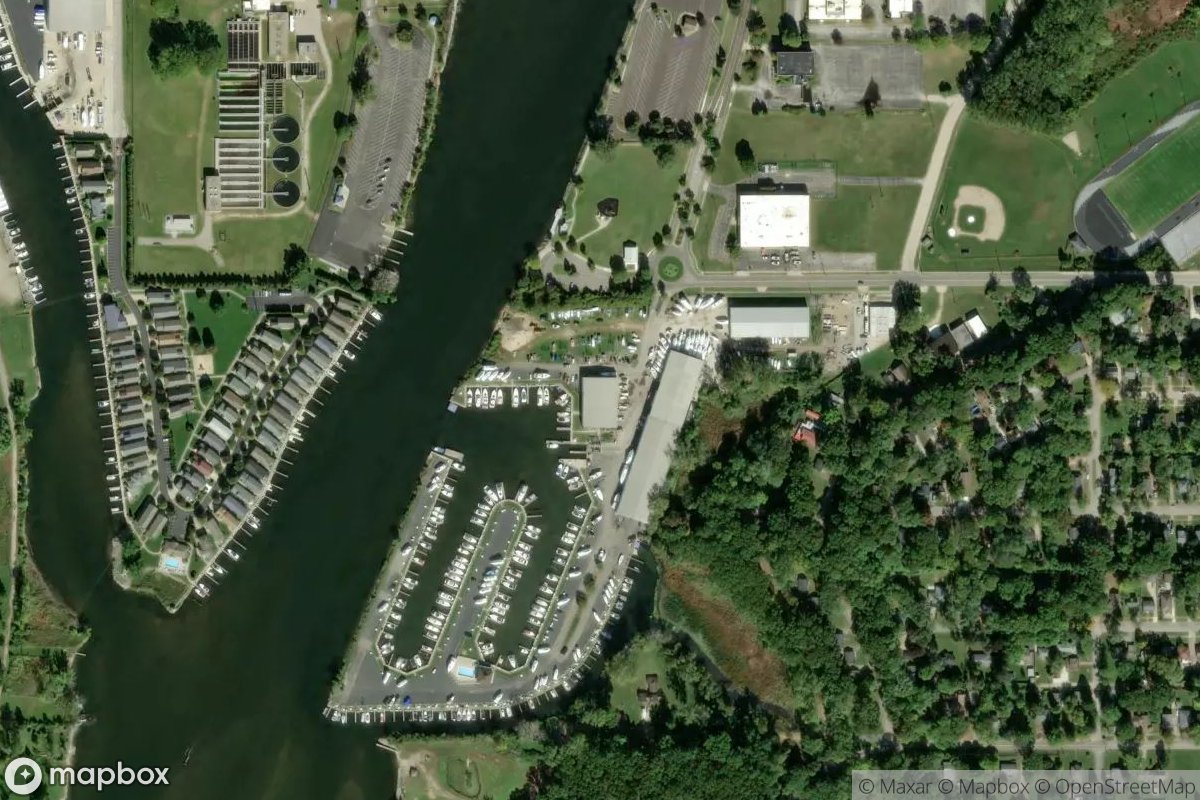 Satellite view of Pier 1000 Marina