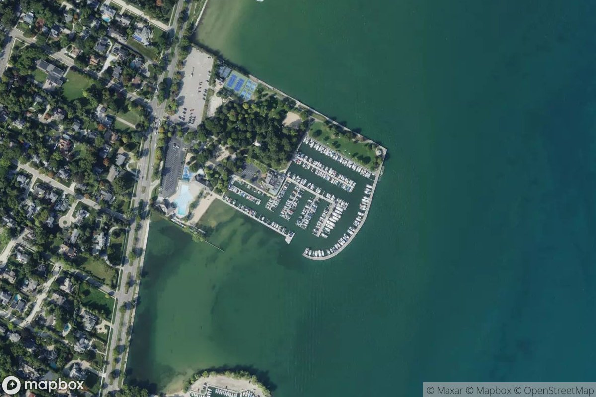 Satellite view of Pier Park Harbor