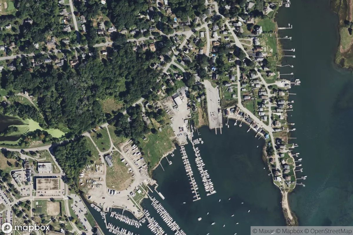 Satellite view of Pine Island Marina