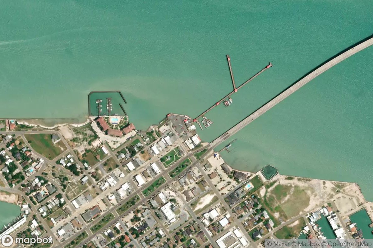 Satellite view of Pirate's Landing Fishing Pier