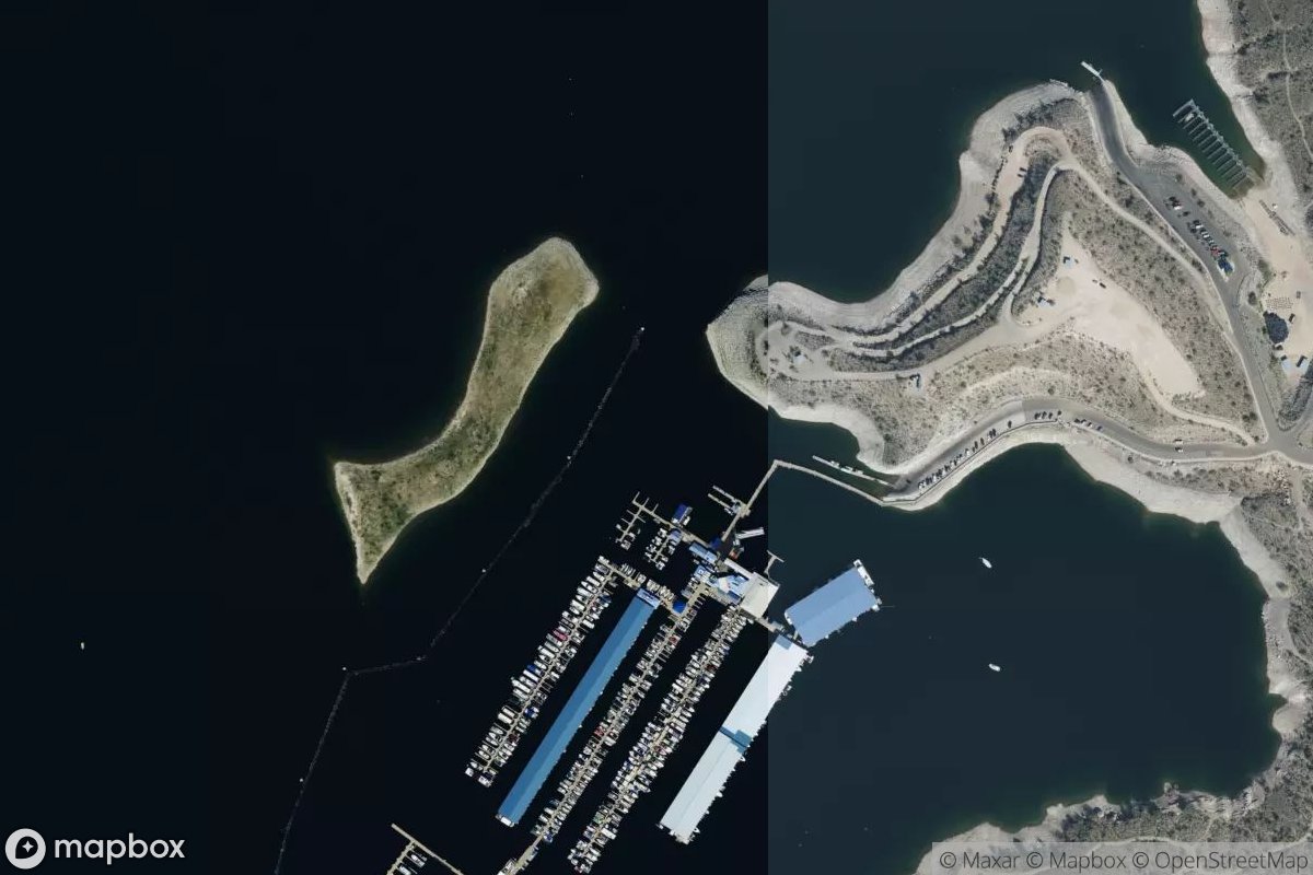 Satellite view of Pleasant Harbor Marina