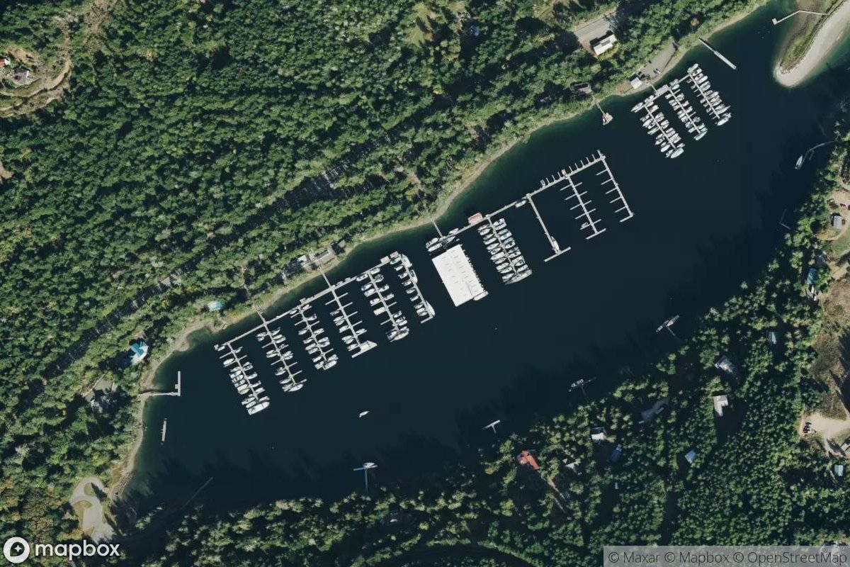 Satellite view of Pleasant Harbor Marina