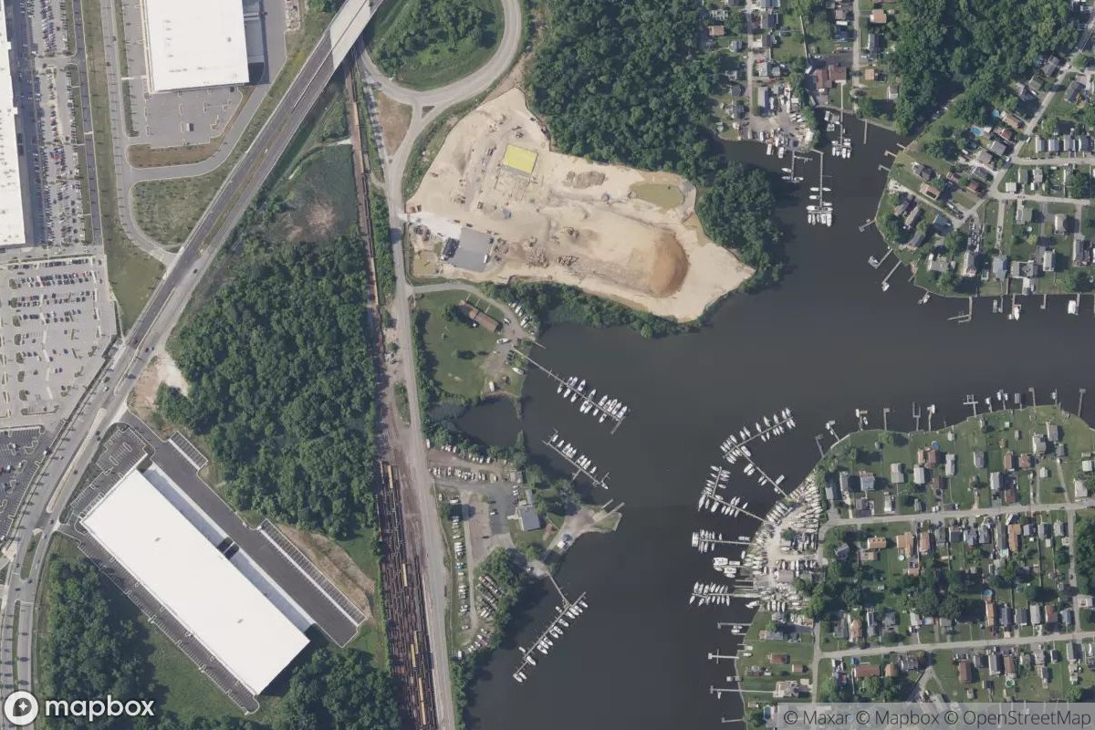 Satellite view of Pleasant Yacht Club