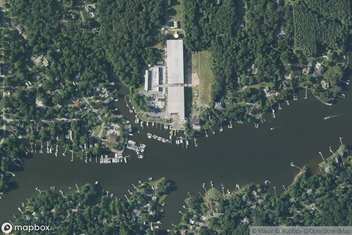 Satellite view of Pleasure Cove Marina