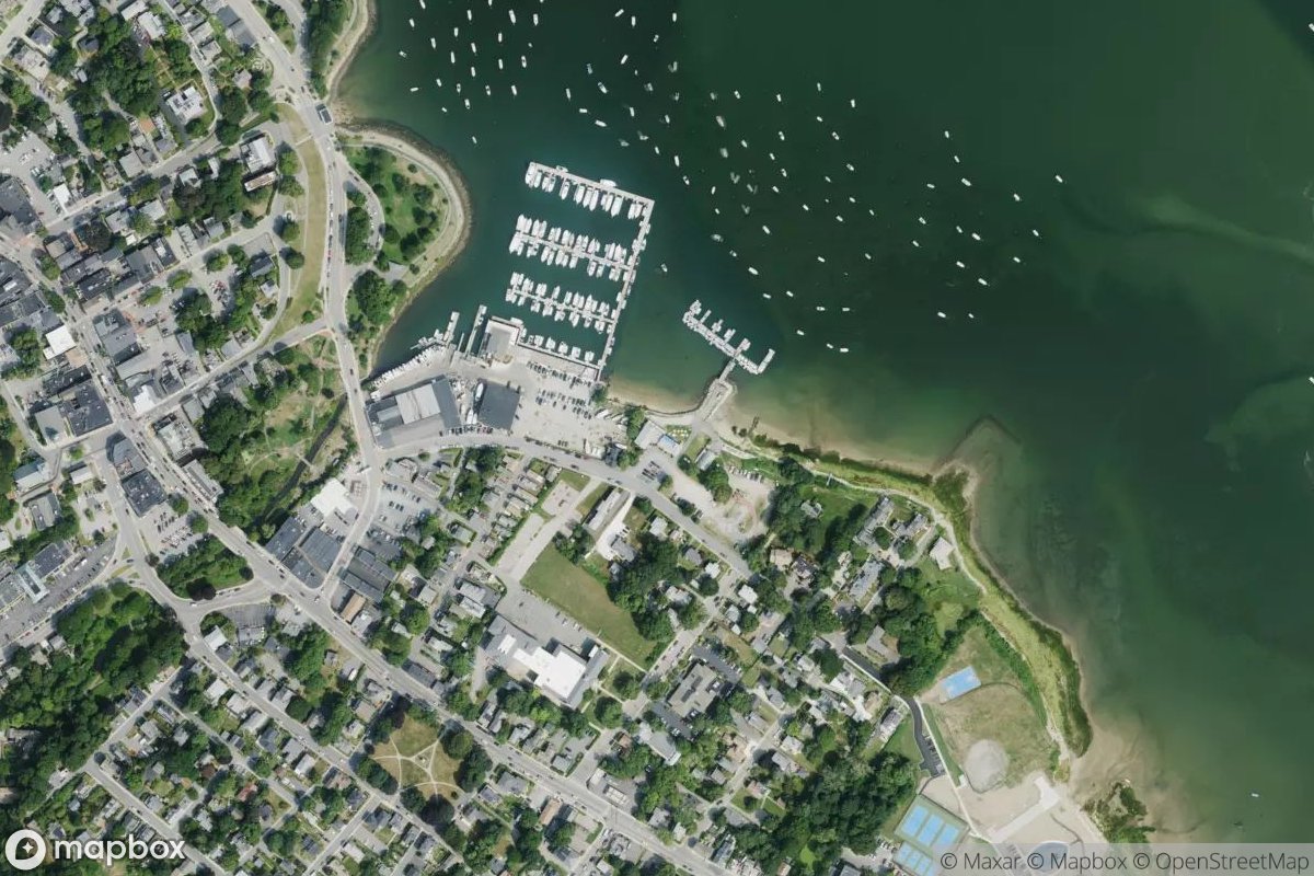 Satellite view of Plymouth Yacht Club