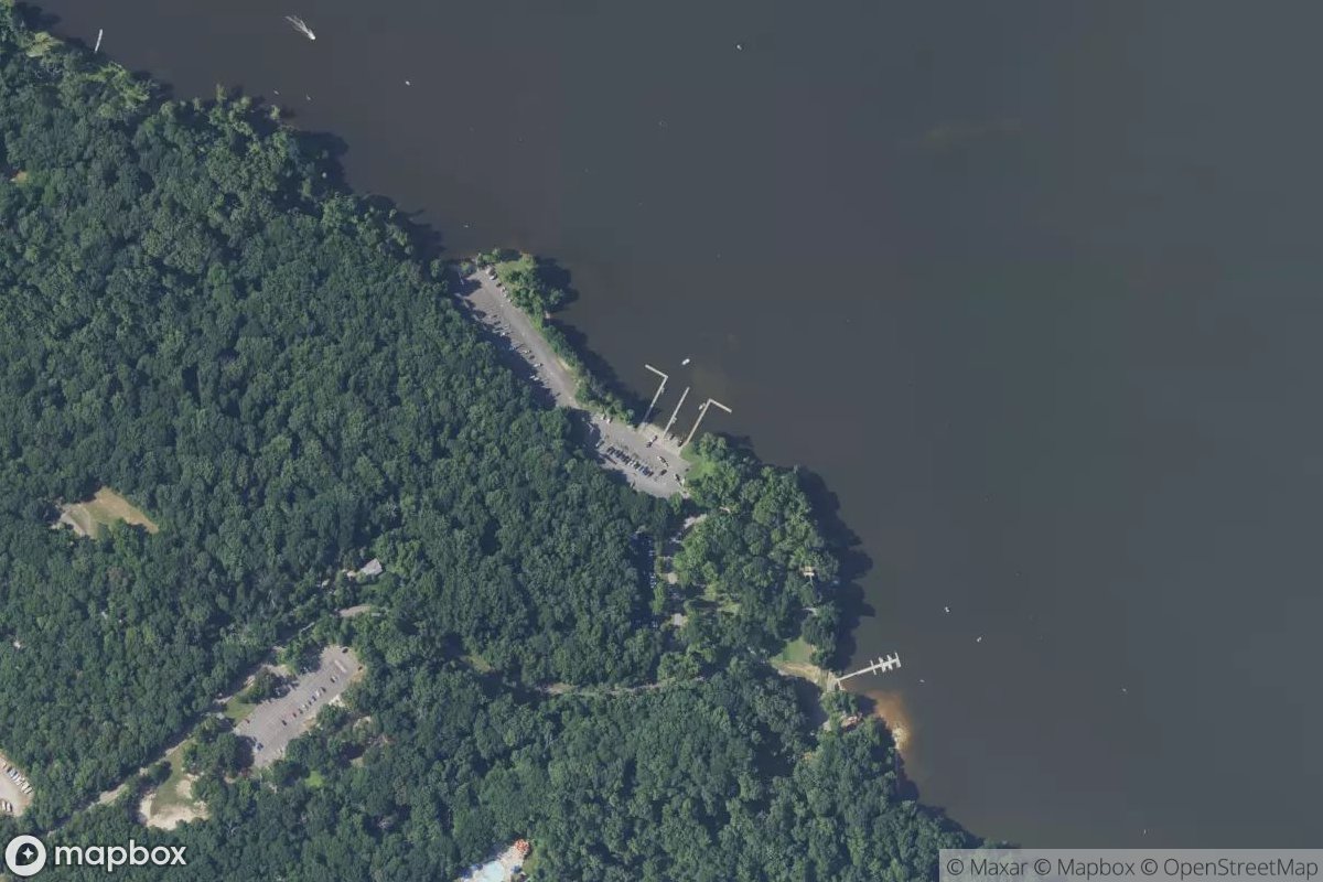 Satellite view of Pohick Bay Regional Park Marina