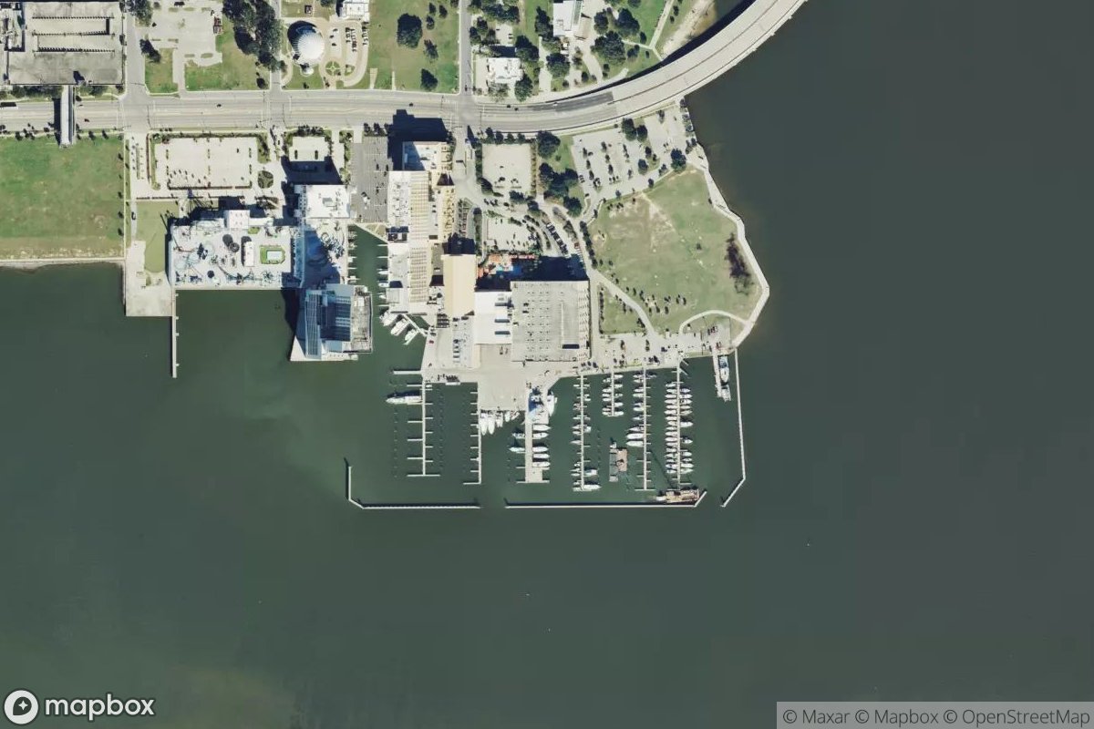Satellite view of Point Cadet Marina