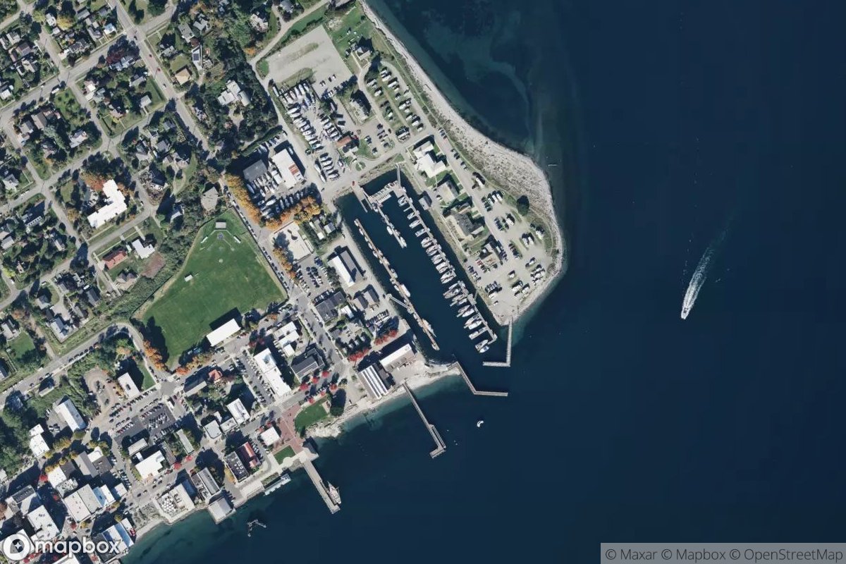 Satellite view of Point Hudson Marina