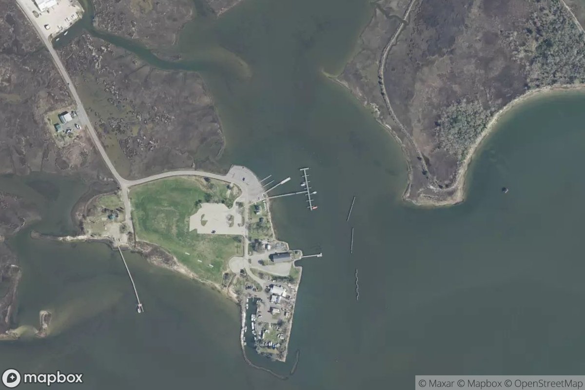 Satellite view of Poquoson Municipal Boat Docks