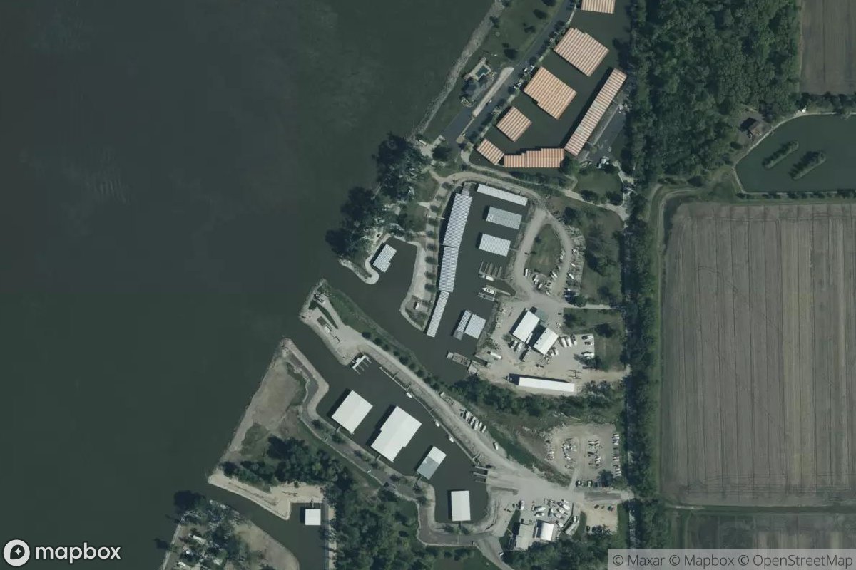 Satellite view of Port Charles Harbour