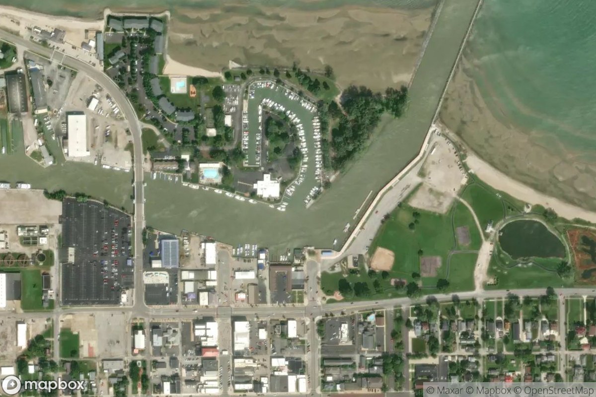 Satellite view of Port Clinton Yacht Club