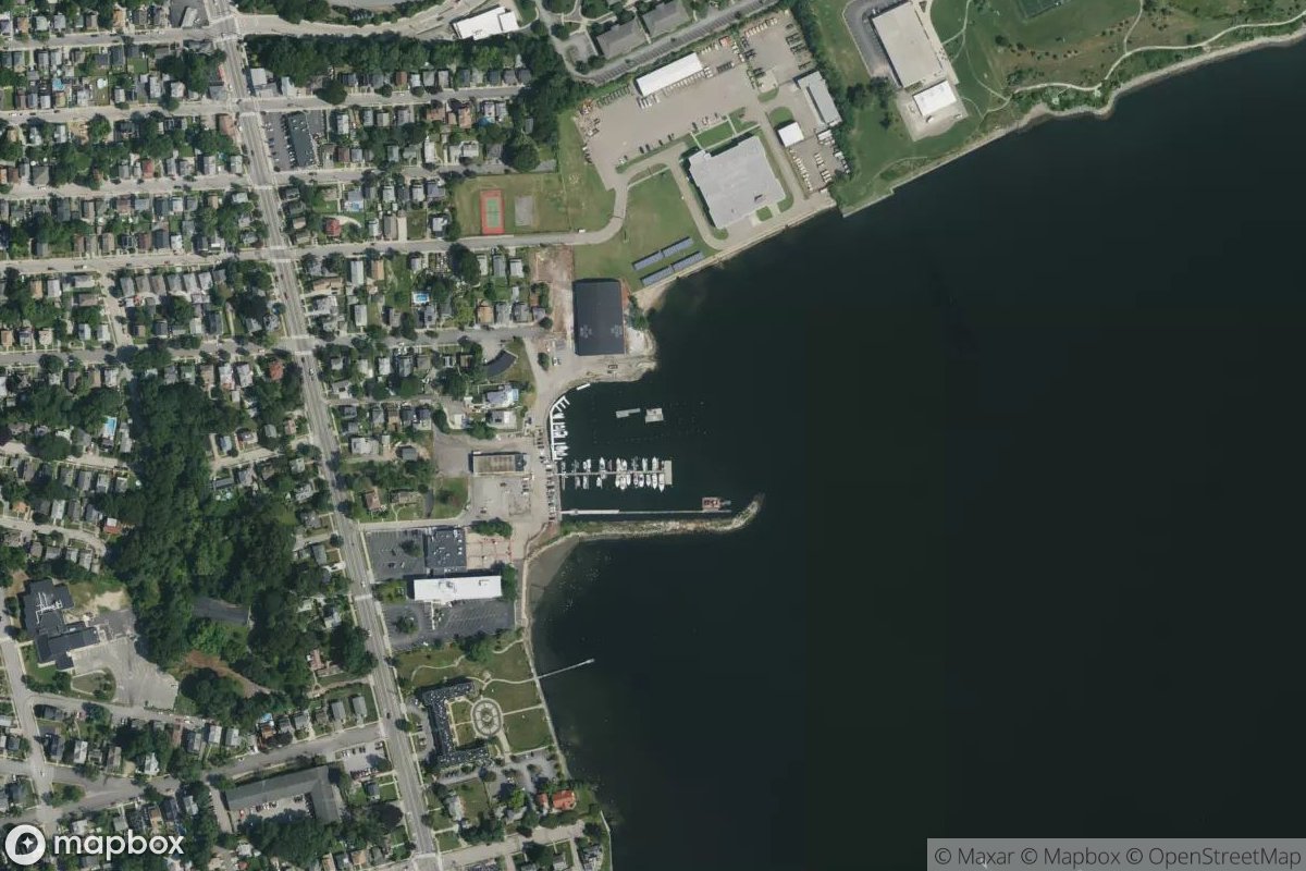 Satellite view of Port Edgewood Marina