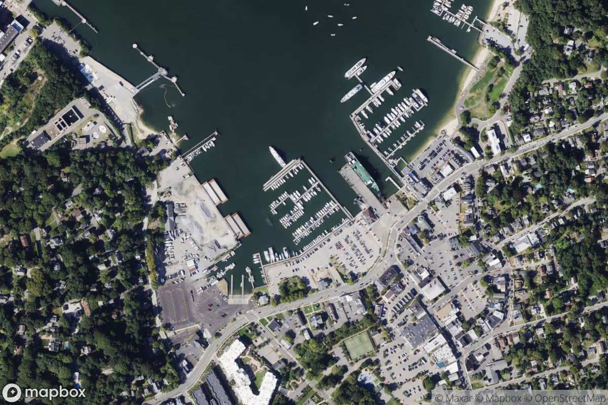Satellite view of Port Jefferson Marina