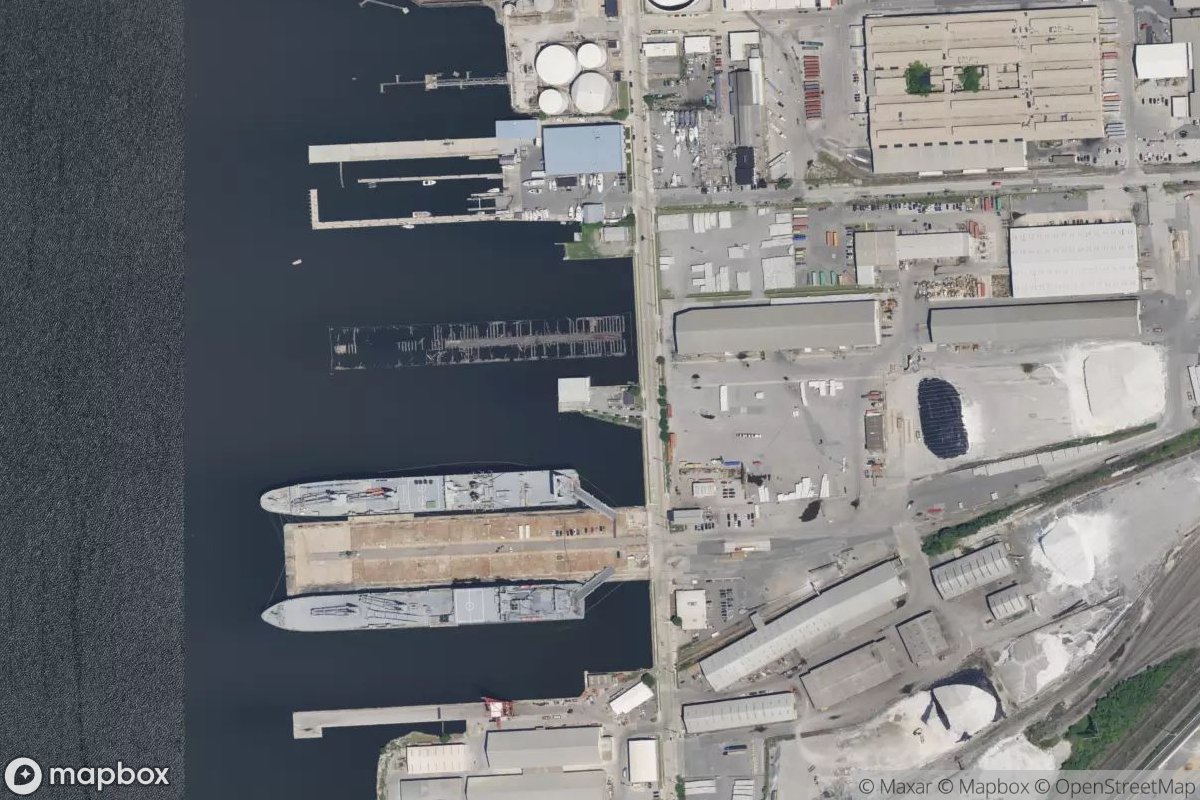 Satellite view of Port of Baltimore Small Boat Facility