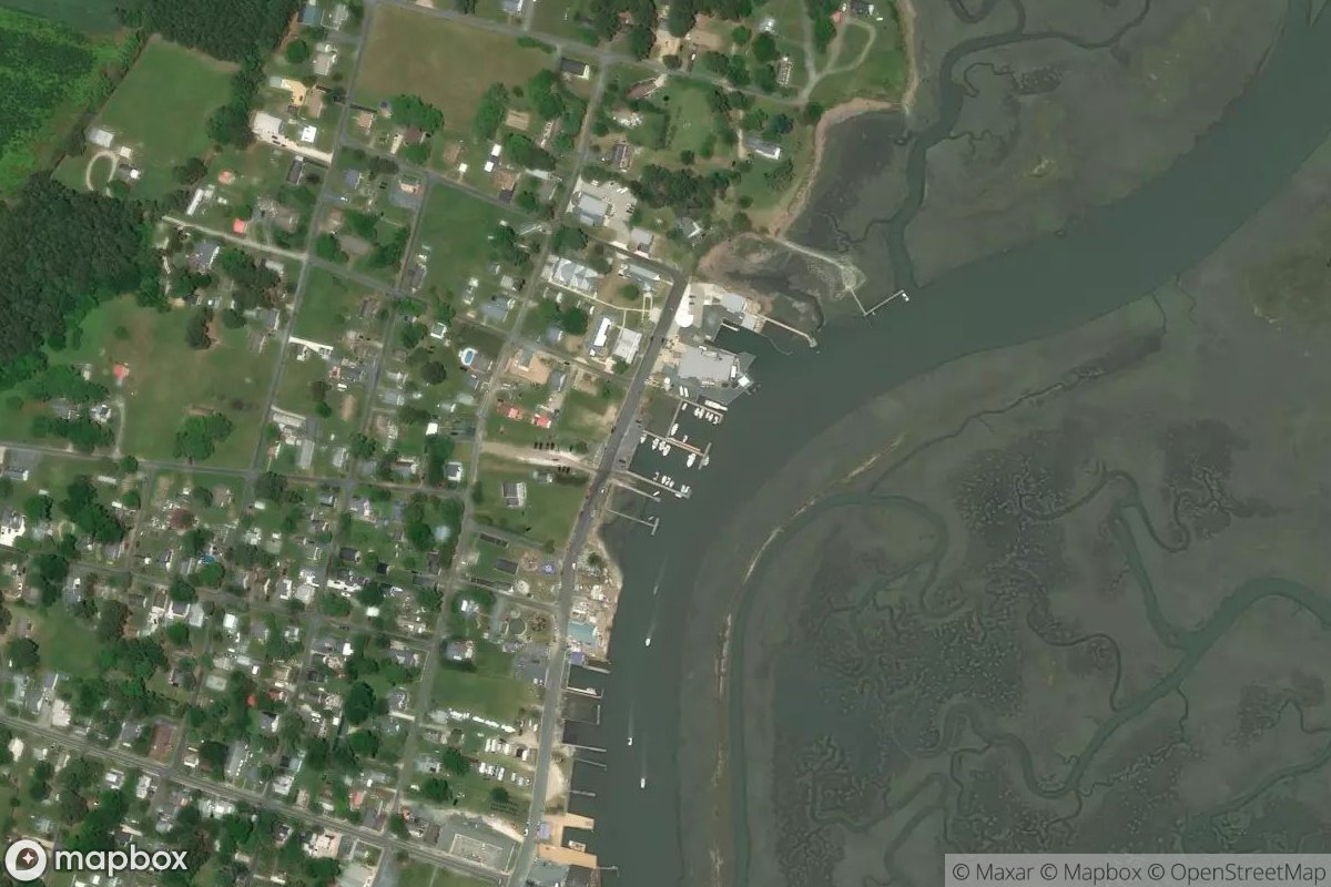 Satellite view of Port Of Wachapreague Town Marina