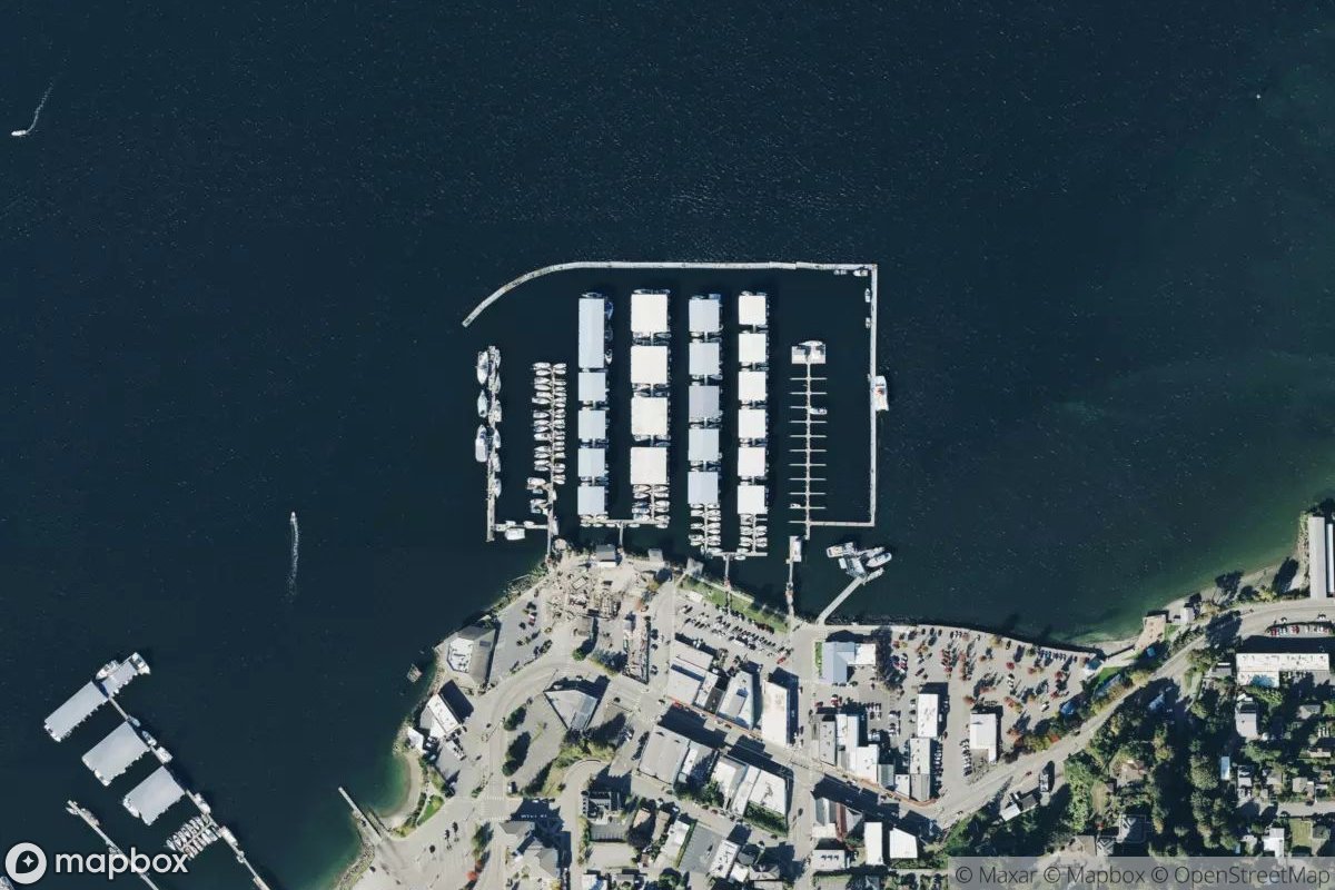 Satellite view of Port Orchard Marina