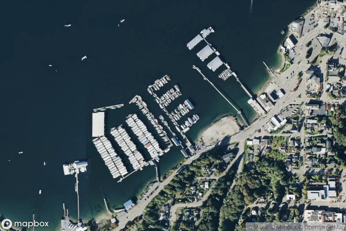 Satellite view of Port Orchard Railway Marina