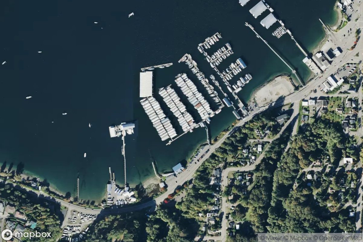 Satellite view of Port Orchard Yacht Club