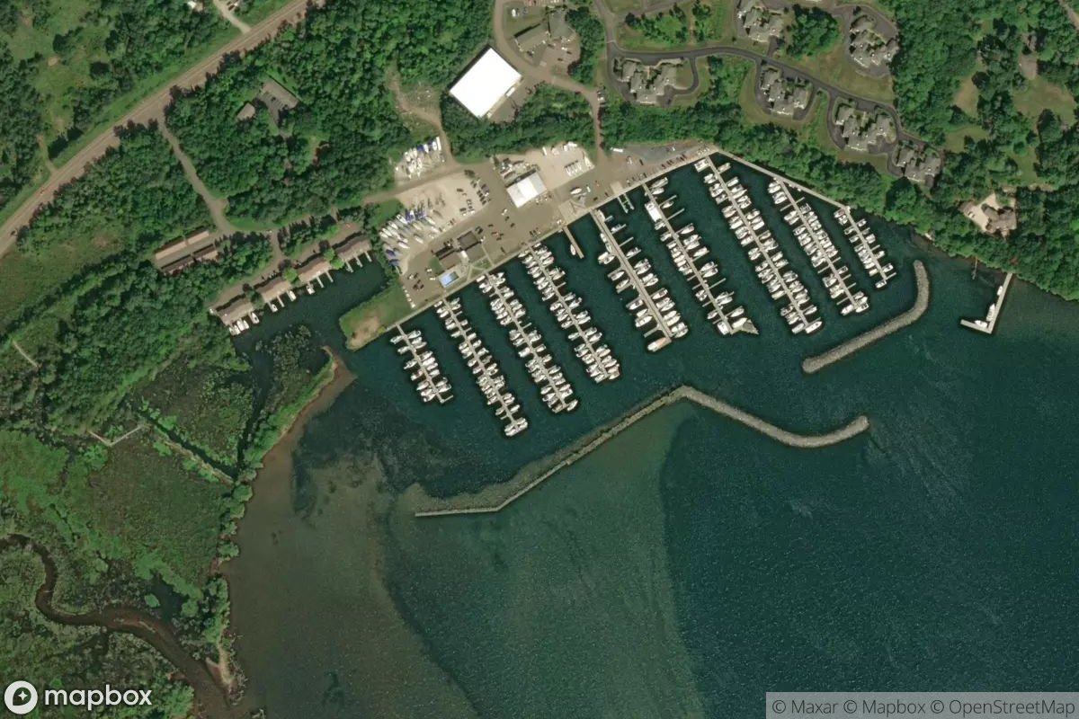 Satellite view of Port Superior Marina