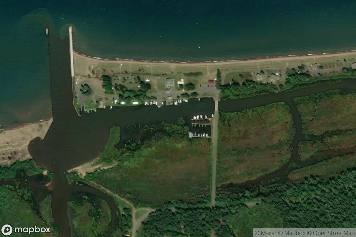 Satellite view of Port Wing Marina