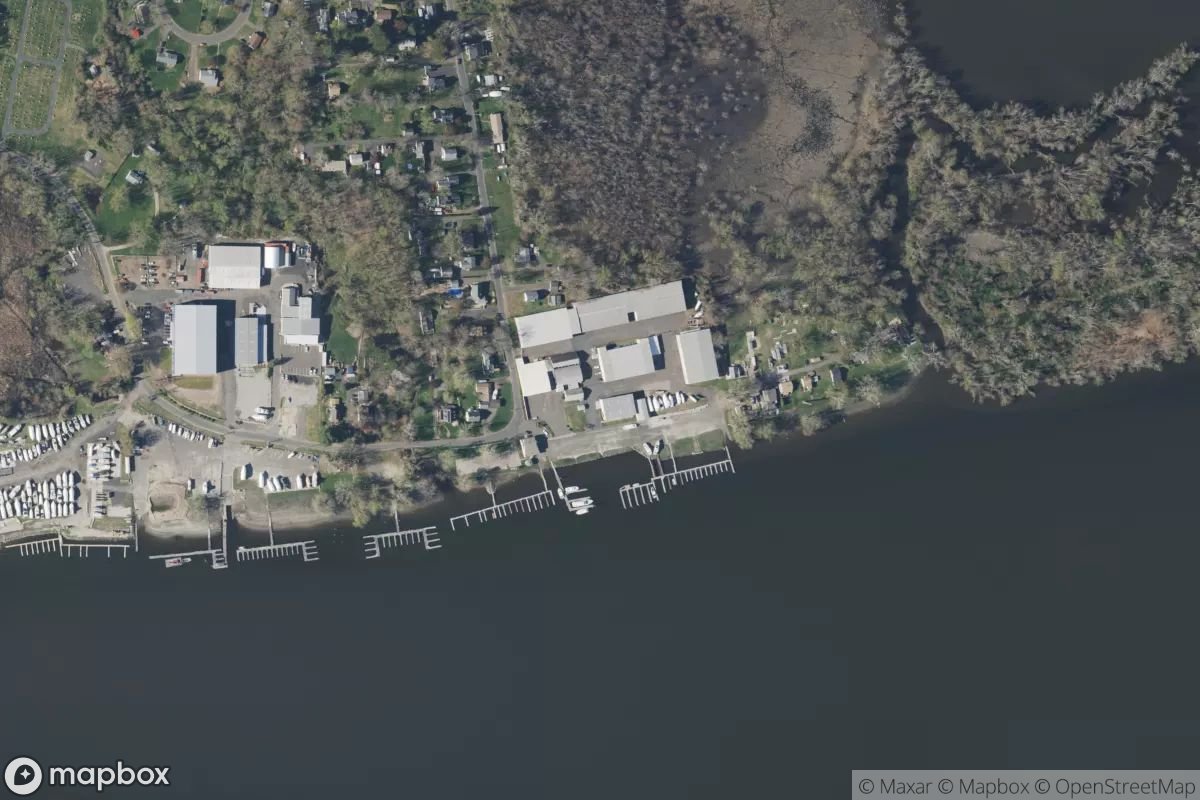 Satellite view of Portland Boat Works
