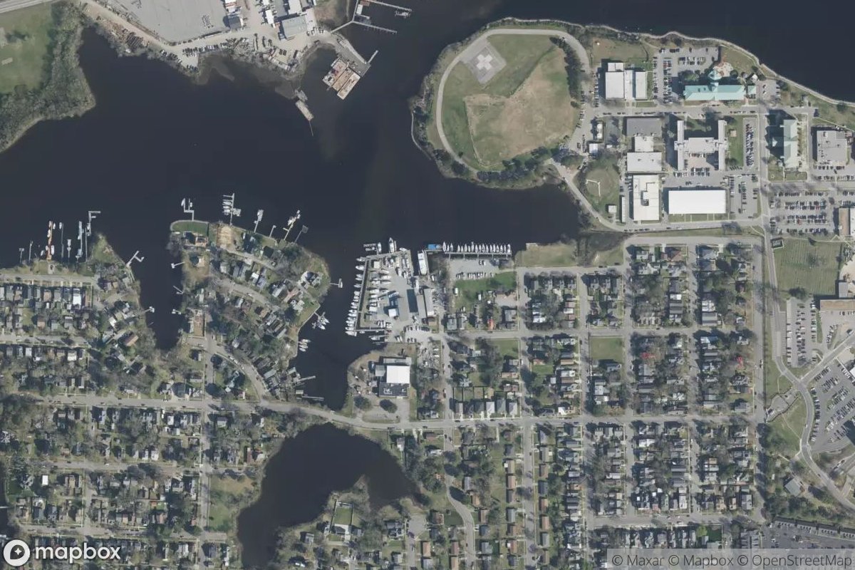 Satellite view of Portsmouth Boating Center