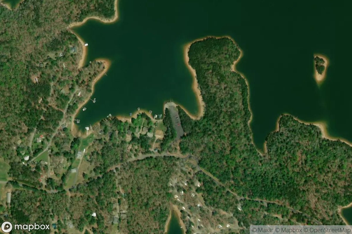 Satellite view of Poteete Creek Rd Boat Ramp