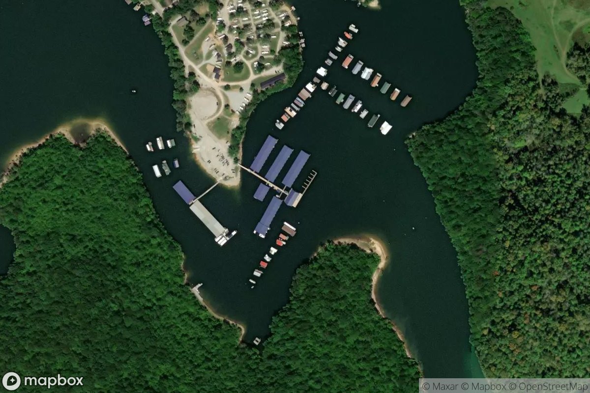 Satellite view of Powell Valley Marina