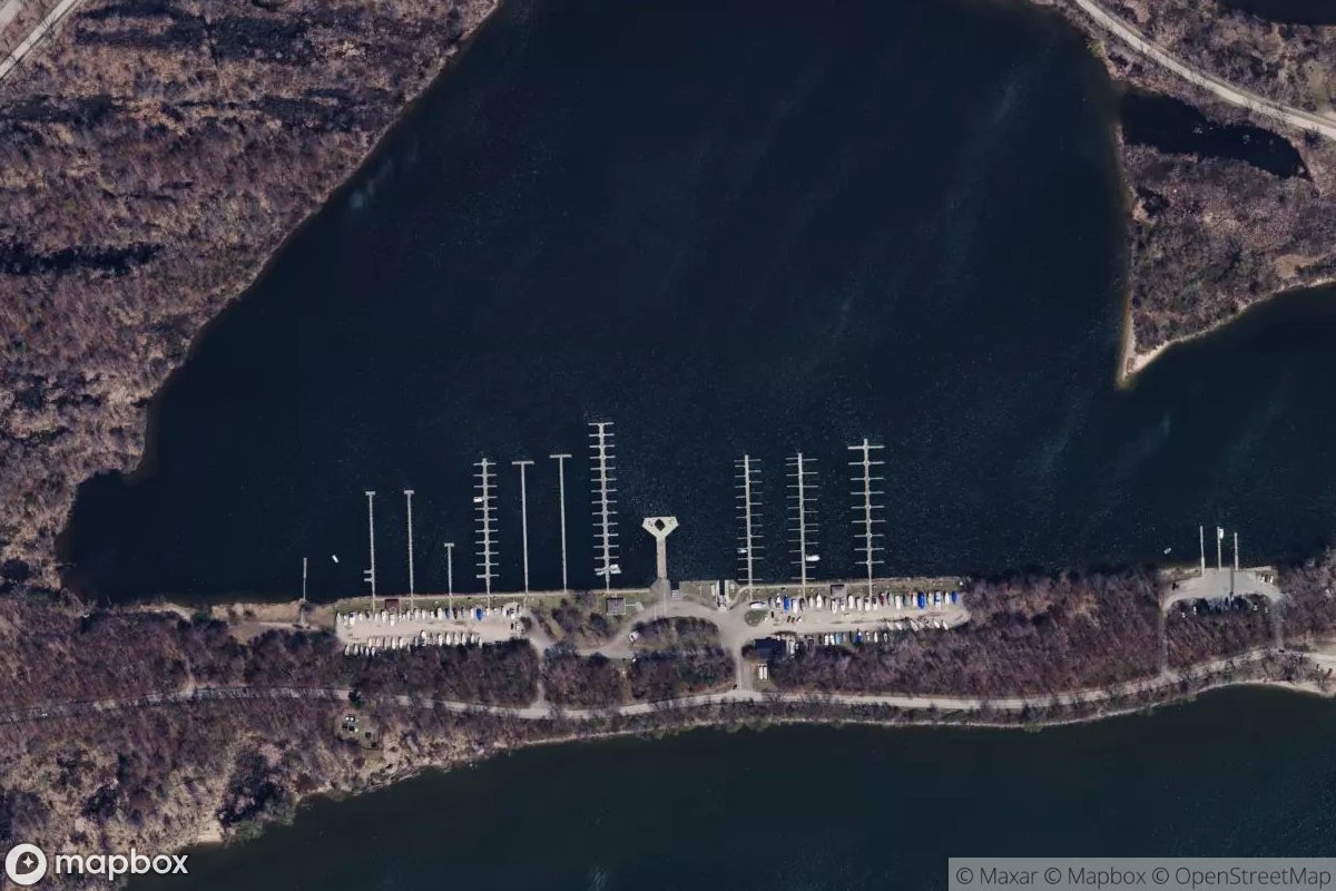 Satellite view of Presque Isle State Park Marina