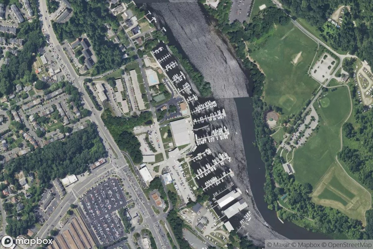 Satellite view of Prince William Marina