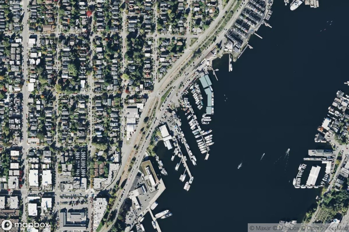 Satellite view of Puget Sound Yacht Club
