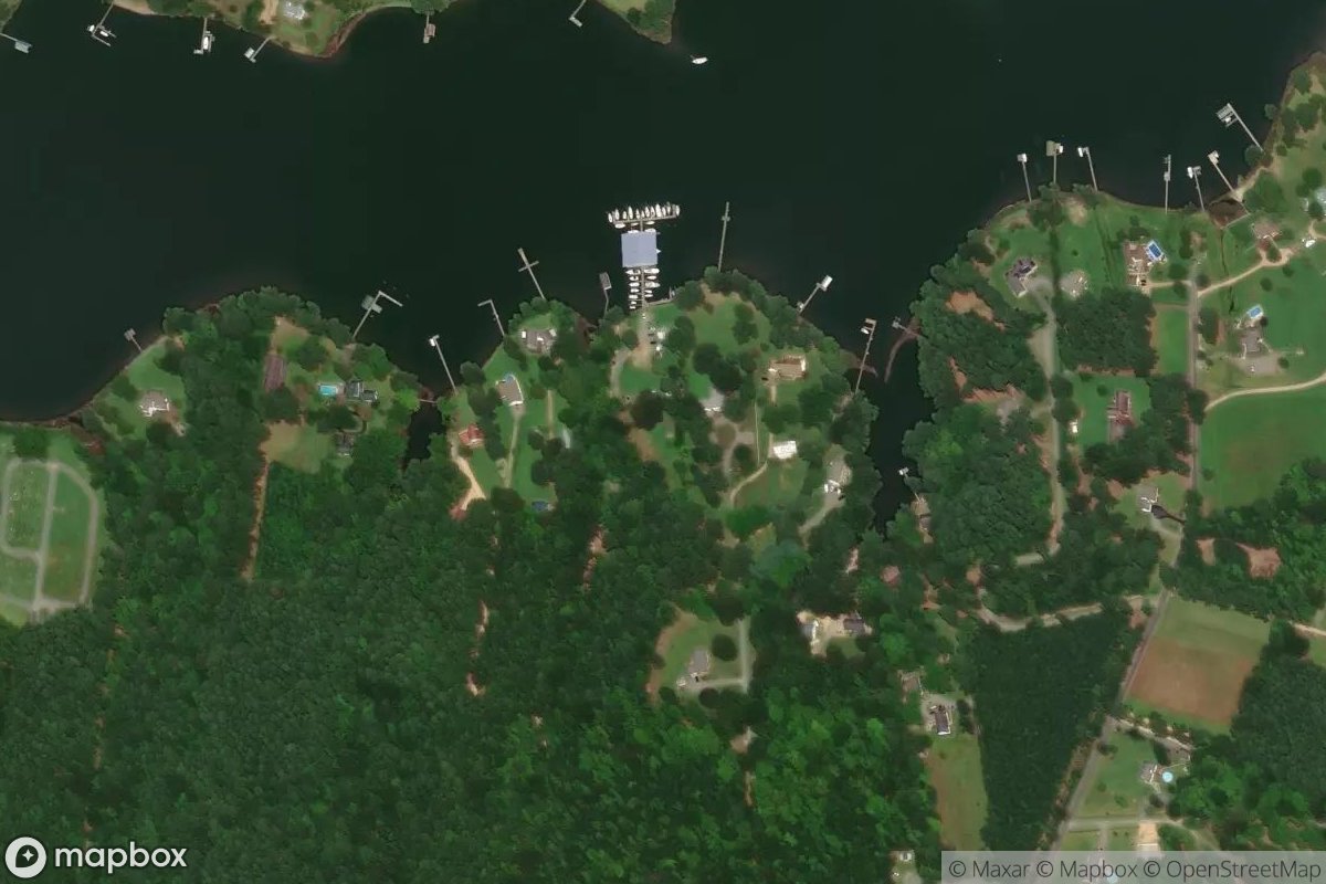 Satellite view of Queens Creek Landing Marina