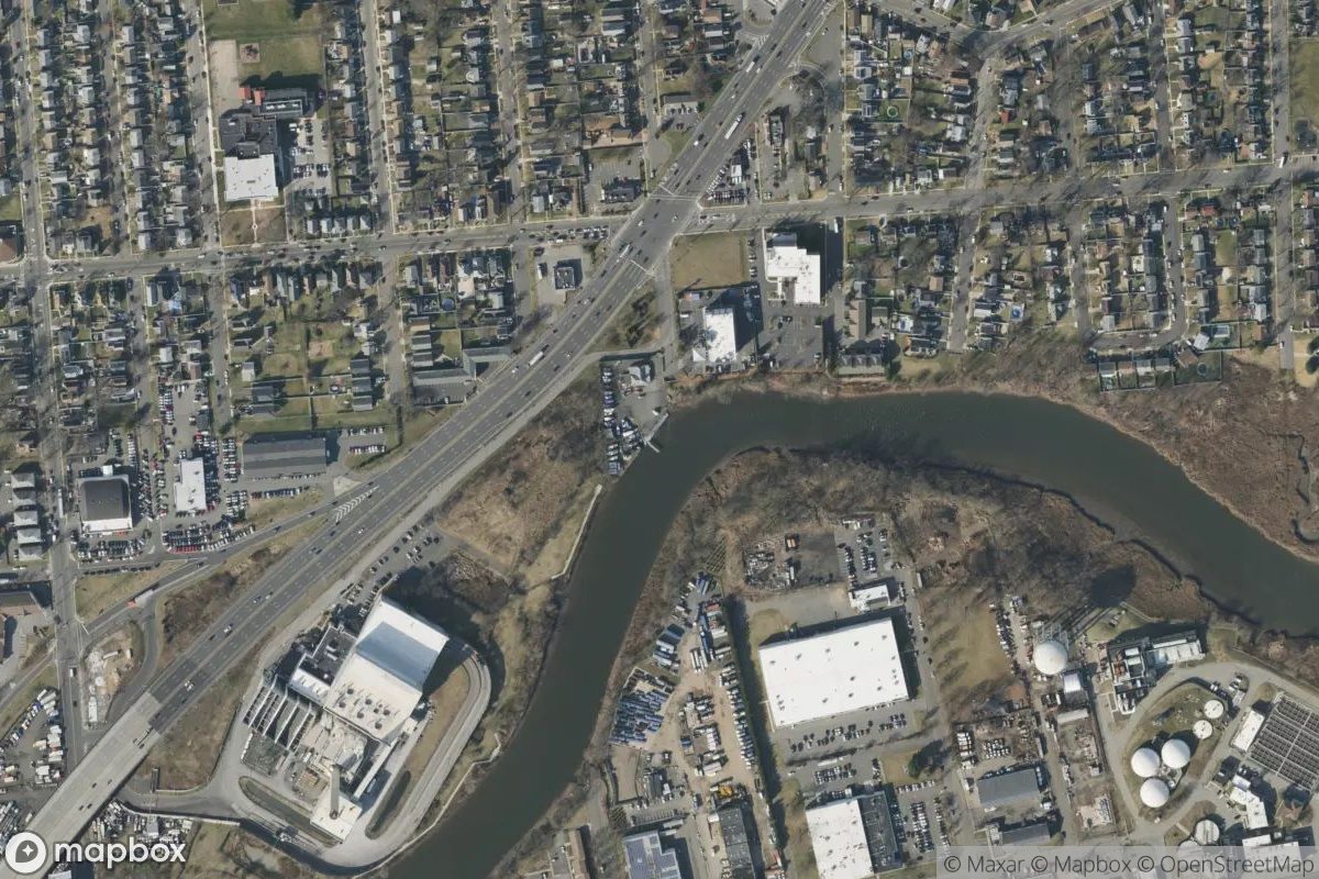 Satellite view of Rahway Yacht Club
