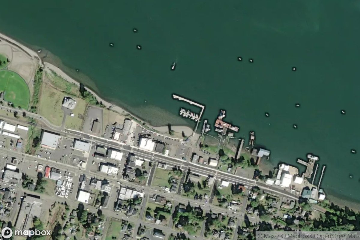Satellite view of Rainier Marina