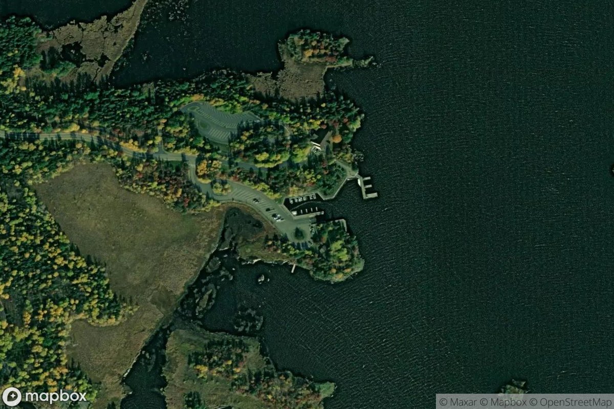 Satellite view of Rainy Lake Visitor Center Public Boat Access