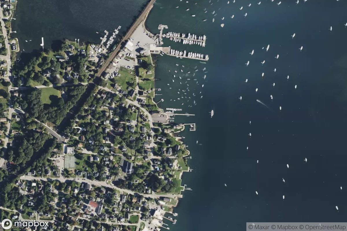 Satellite view of Ram Island Yact Club