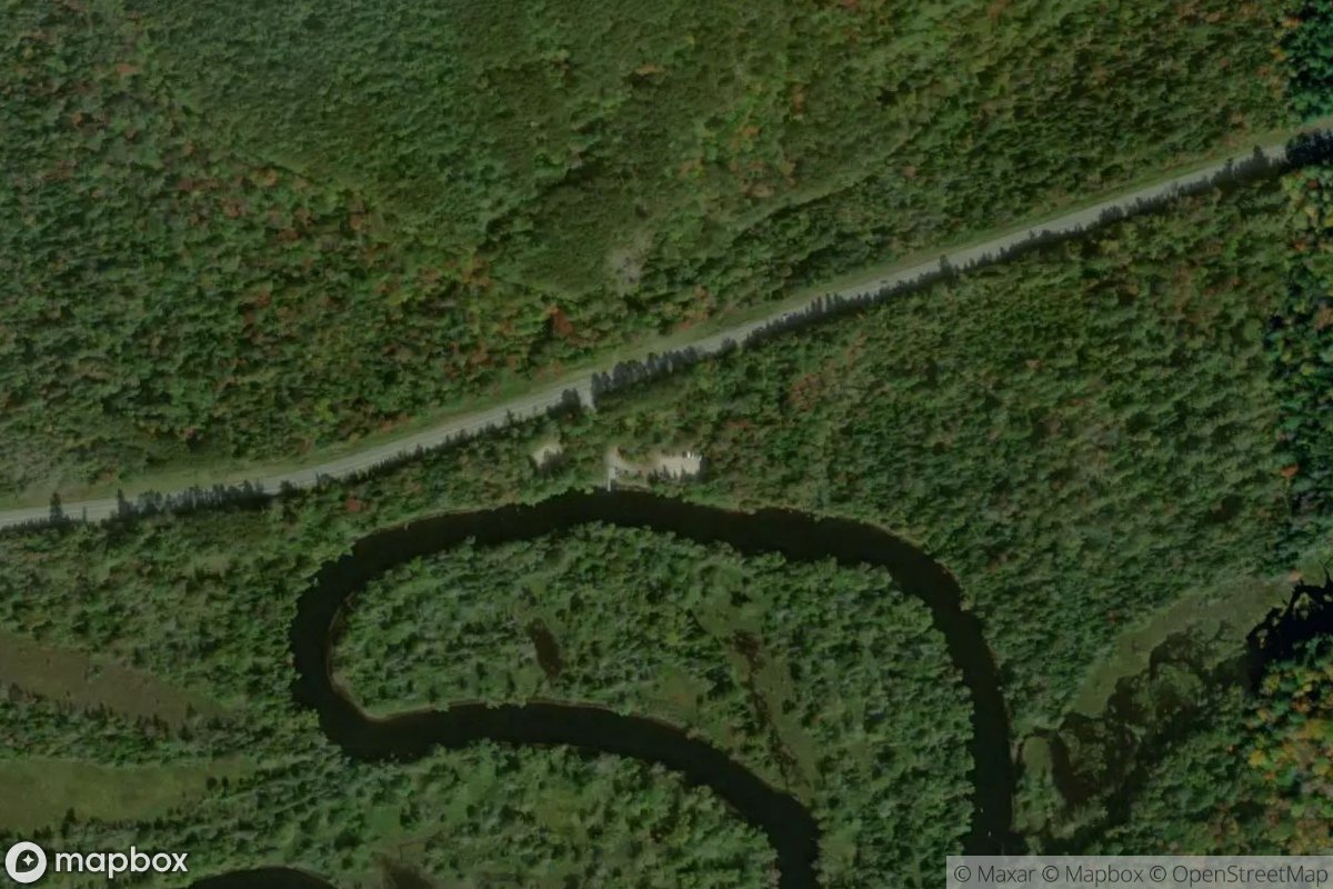 Satellite view of Raquette River Boat Launch aka The Crusher