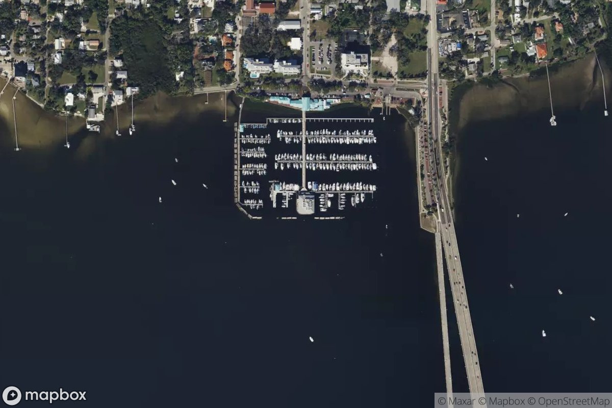 Satellite view of Regatta Pointe Marina