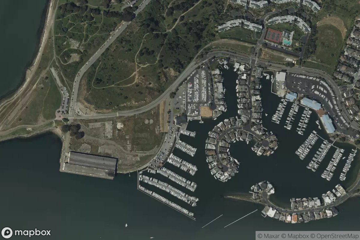 Satellite view of Richmond Yacht Club