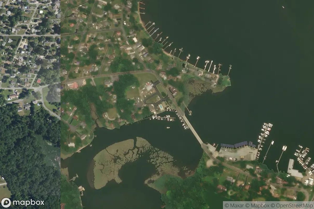 Satellite view of Richmond's Marina