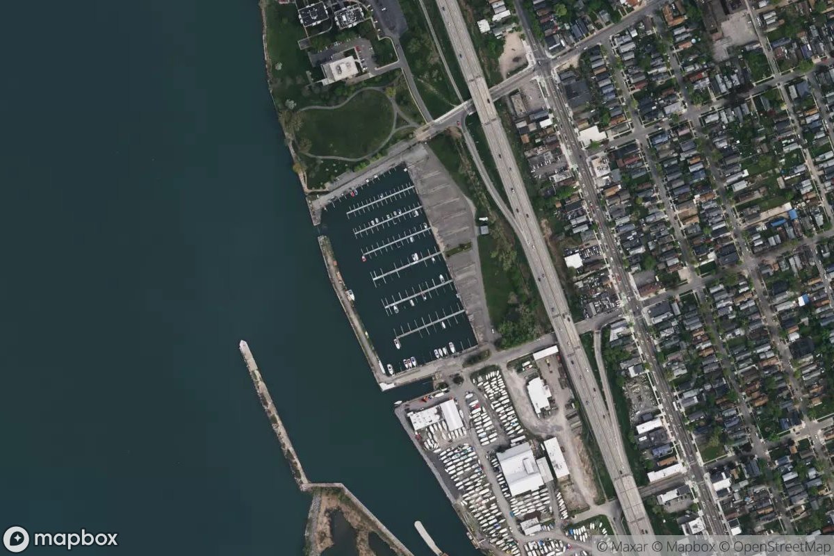 Satellite view of Rich's Marina