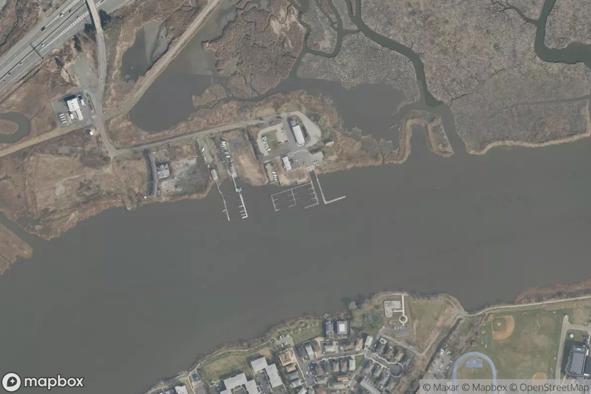 Satellite view of RIver Barge Marina