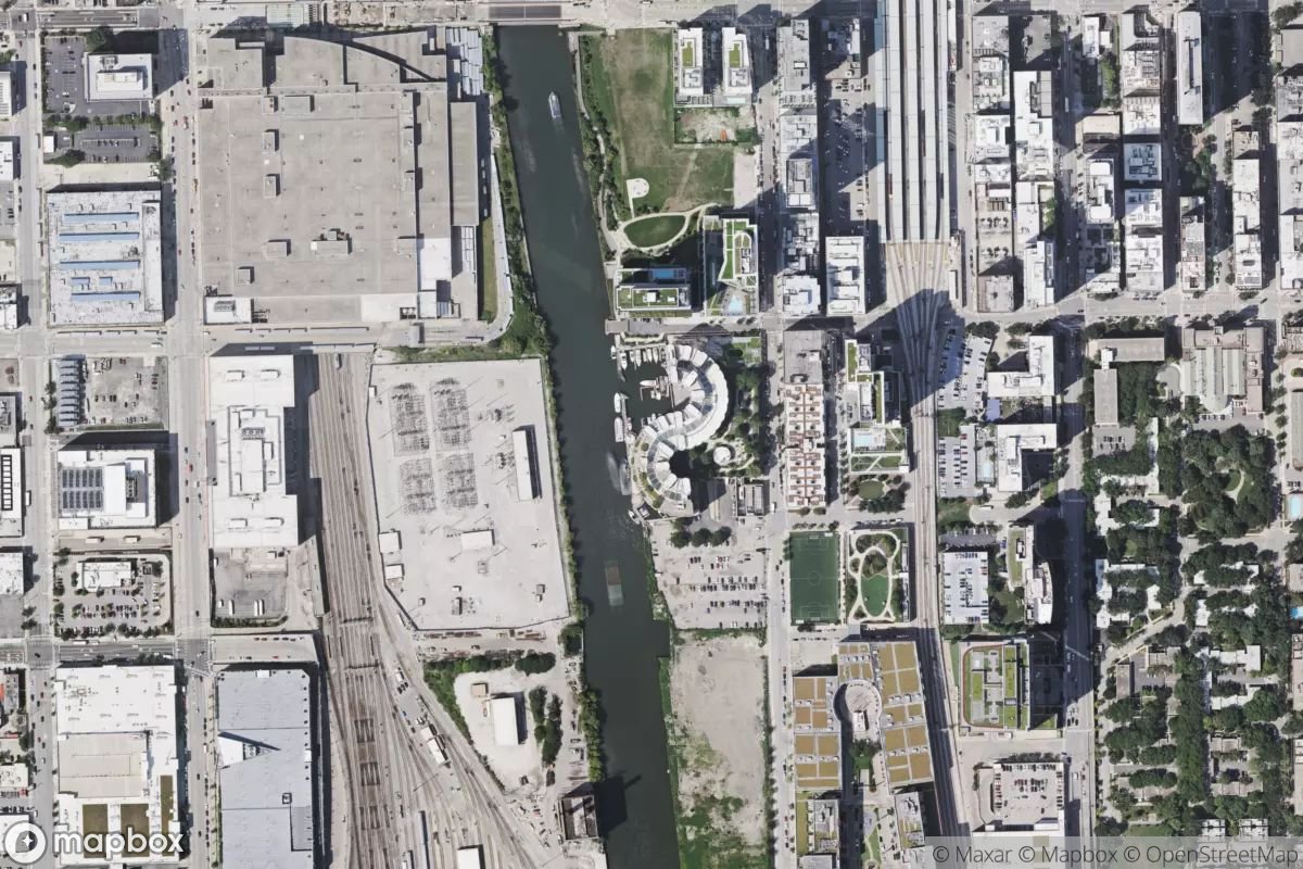 Satellite view of River City Marina