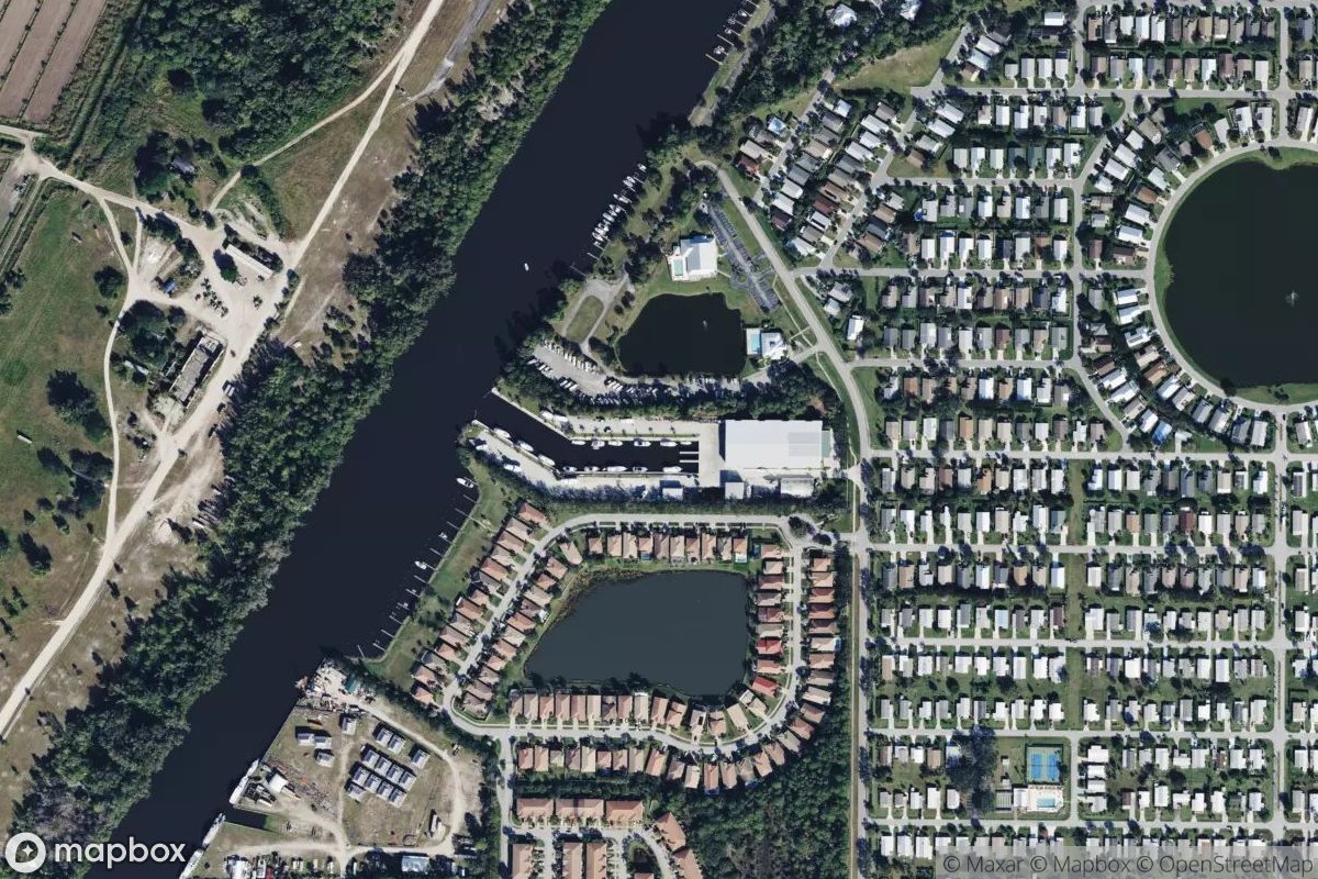 Satellite view of River Forest Yachting Center
