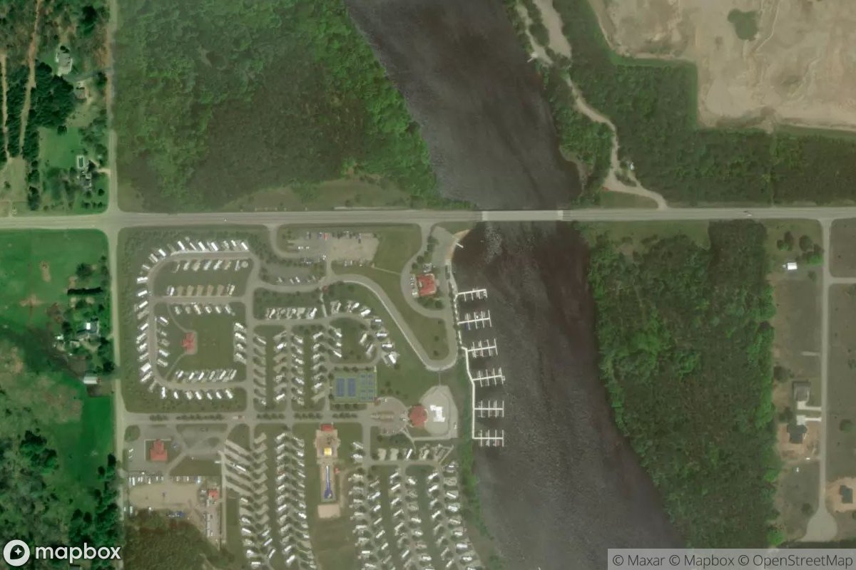 Satellite view of River Ridge Resort & Marina