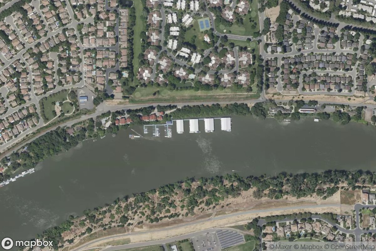 Satellite view of River View Marina