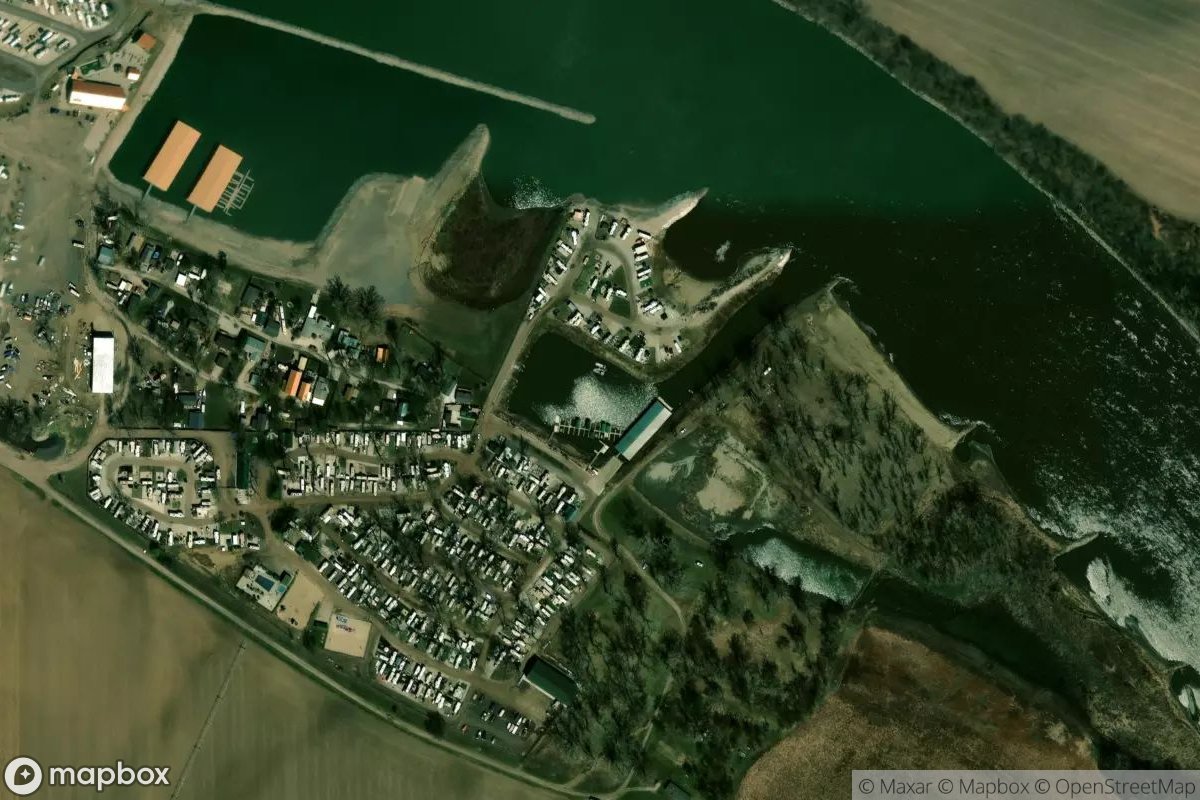 Satellite view of River View Park Marina