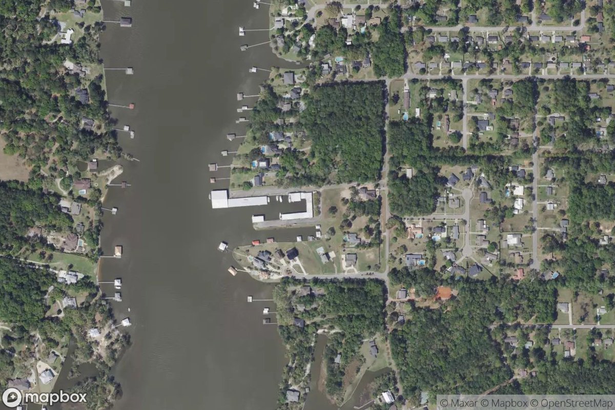 Satellite view of River Yacht Basin Marina