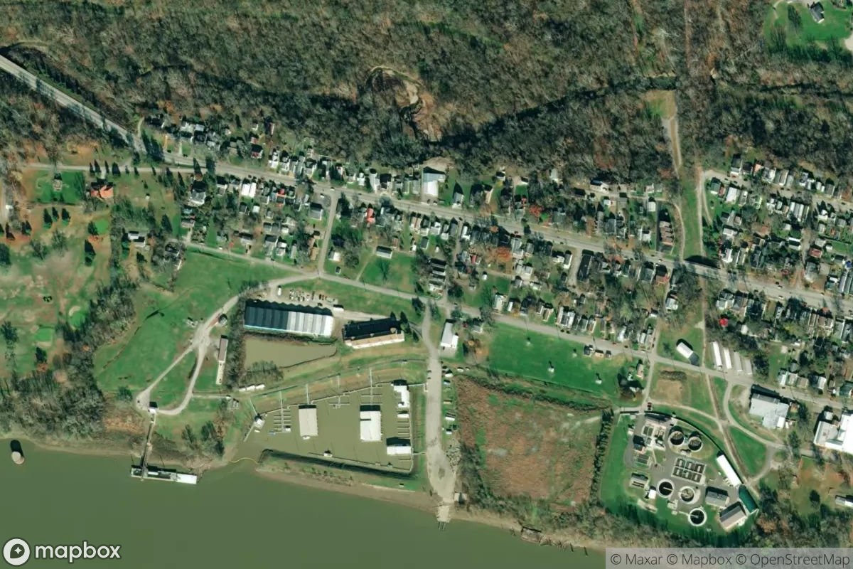 Satellite view of RiverCrest Marina